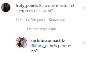 rocío toscano recibe ácidas críticas por su seno 