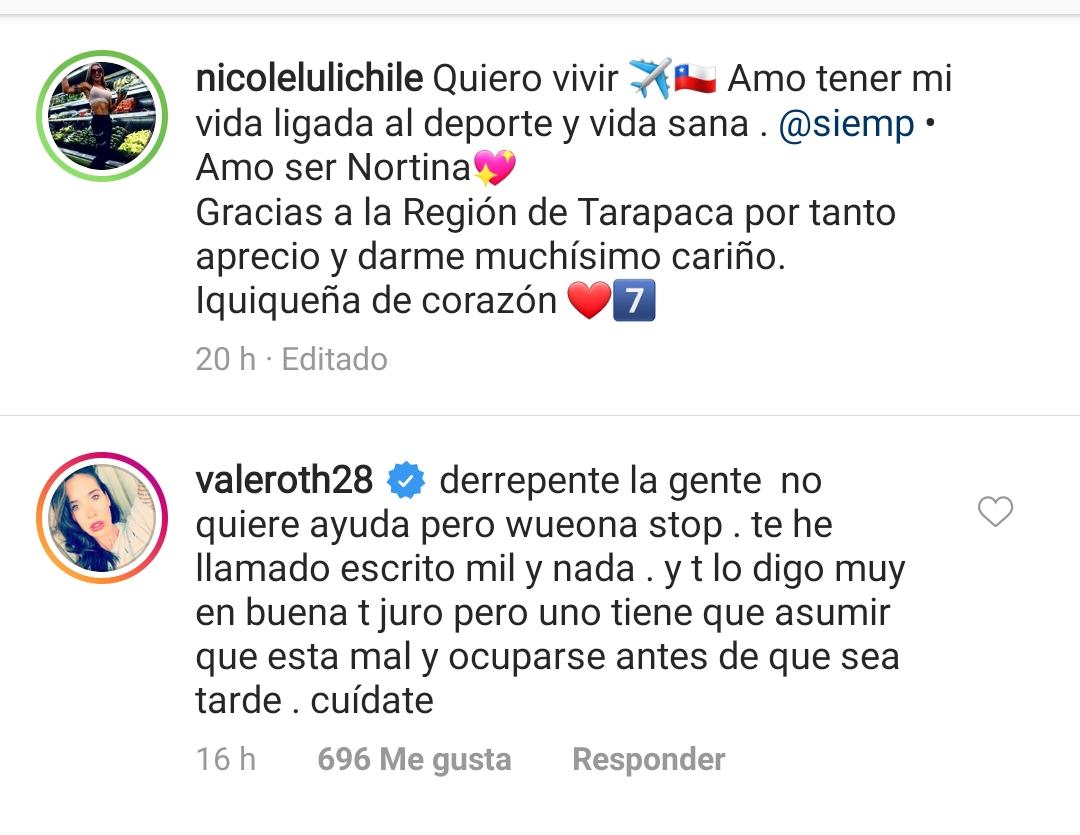 roth y su mensaje a nicole 