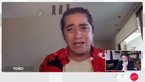 Fernando Godoy aplaudido por su actuación en "Historias de cuarentena"