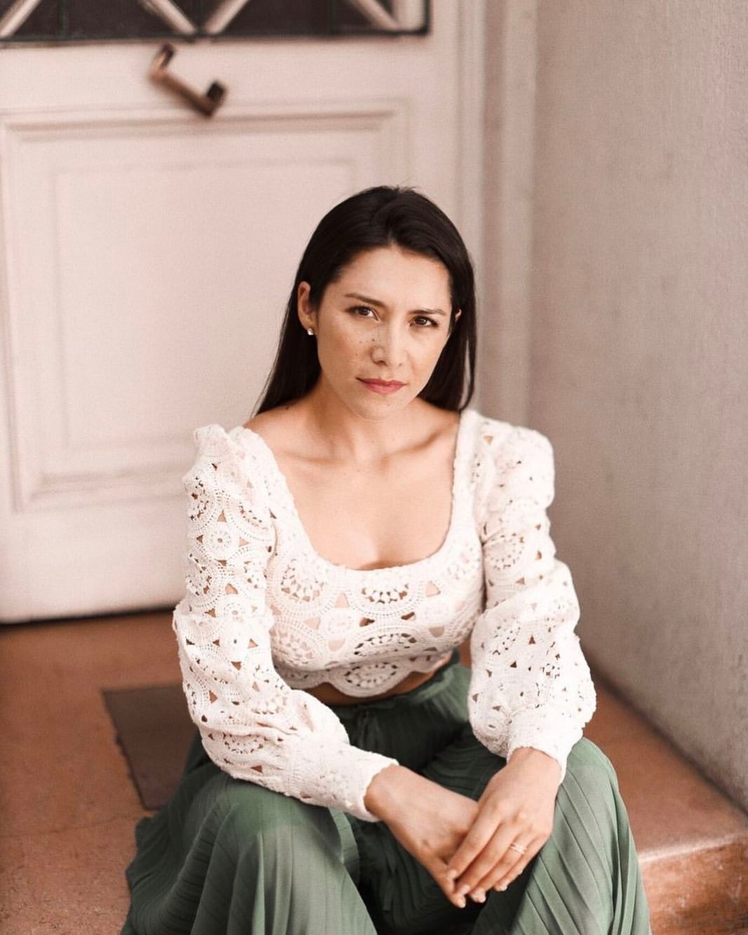 Loreto Aravena y su foto de colegio 