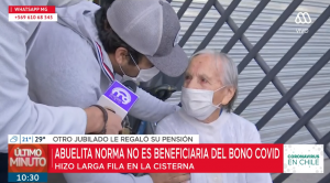 Noble gesto con mujer de 90 años que no recibió bono Covid-19 emocionó en "Mucho gusto"
