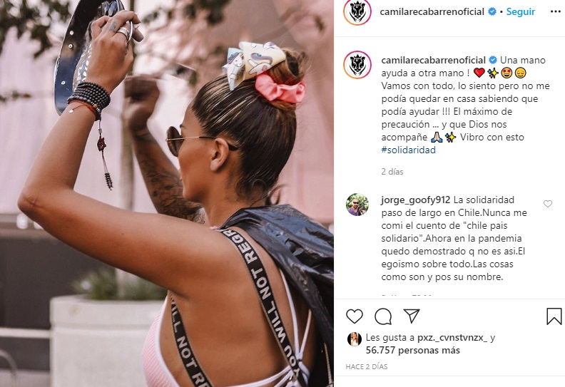 camila hizo noble gesto con familias de ovalle 