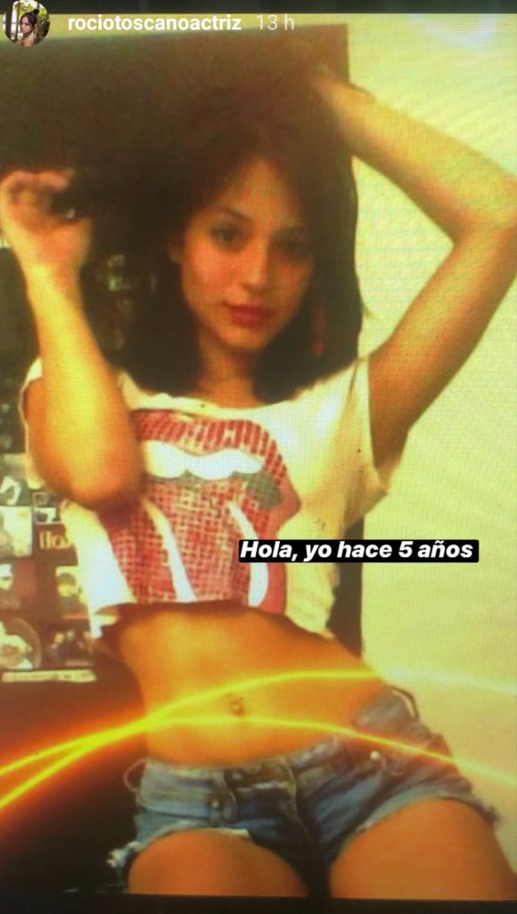 rocío toscano hace cinco años