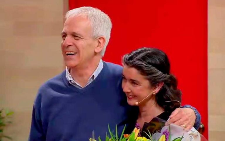 Paulina Urrutia habló sobre los cuidados a su marido Augusto Góngora en cuarentena