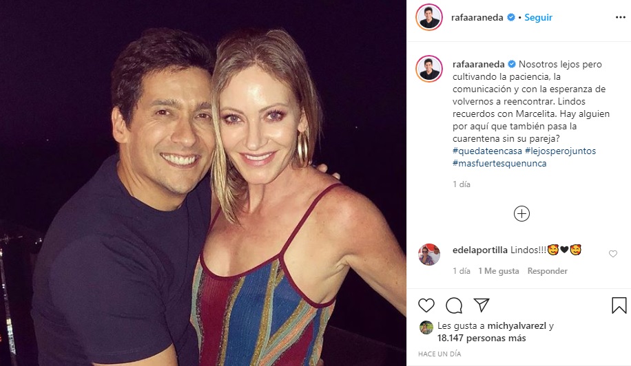rafa araneda y cuanto extraña a su esposa