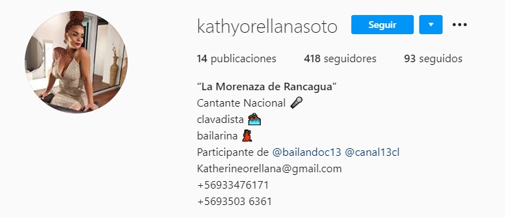 katherine orellana nueva cuenta