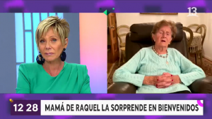 Raquel Argandoña es sorprendida en "Bienvenidos" con saludo de su madre