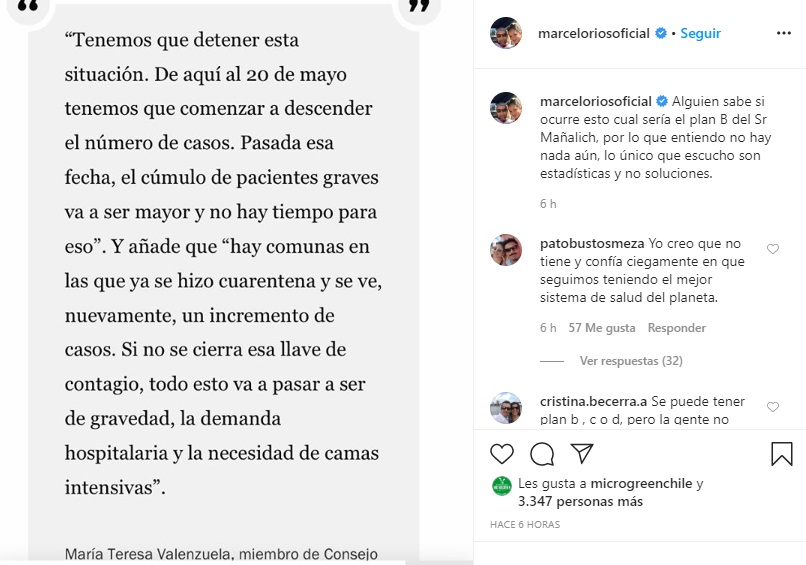 chino ríos y polémicqa medida