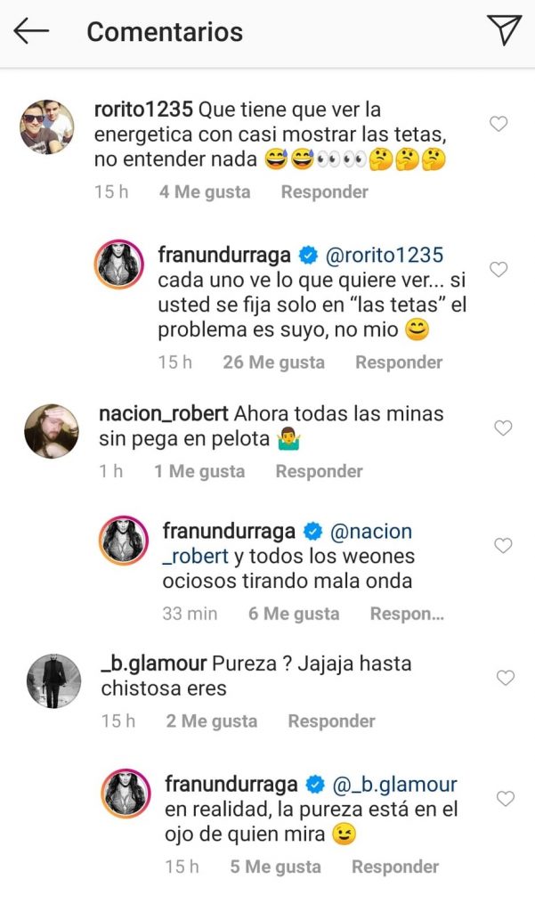 las criticas a fran por video promo bebida energética