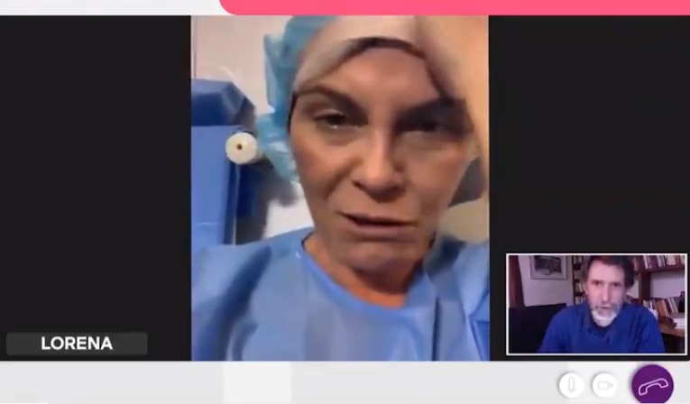 "Historias de Cuarentena": Lorena sufrió crisis de ansiedad en medio de su turno