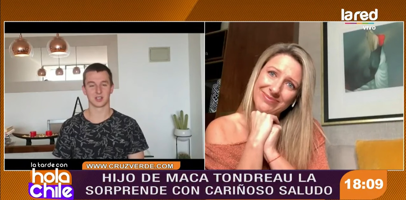 maca tondreau se emociona por mensaje de su hijo