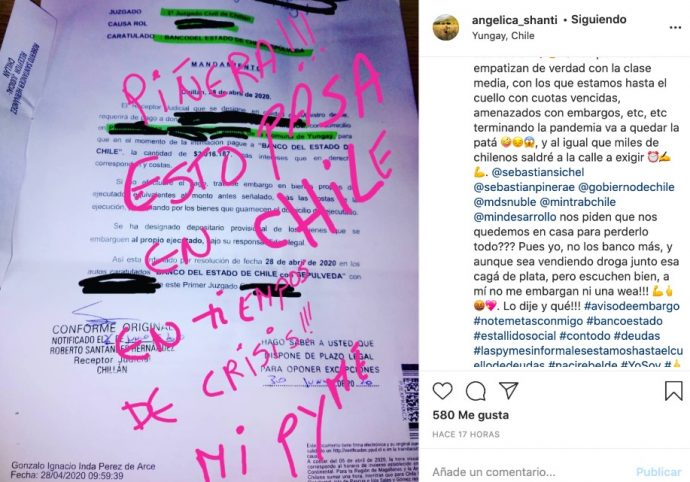 angélica sepulveda y su descargo por orden de embargo