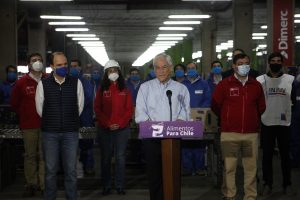 Presidente Piñera confirma entrega de 1,5 millones de cajas de alimentos en Región Metropolitana