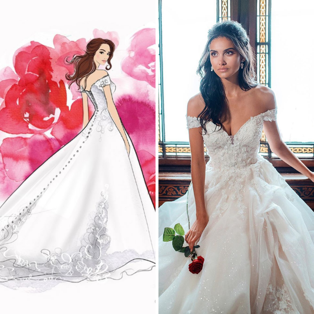 Disney lanza línea de vestidos de novia inspirados en sus princesas