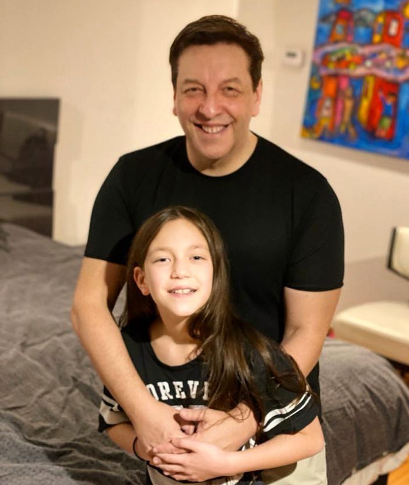 JC y su hija julieta pasaron la cuarentena juntos
