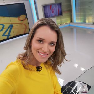 Carla Zunino mostró el particular accesorio que utiliza durante el teletrabajo