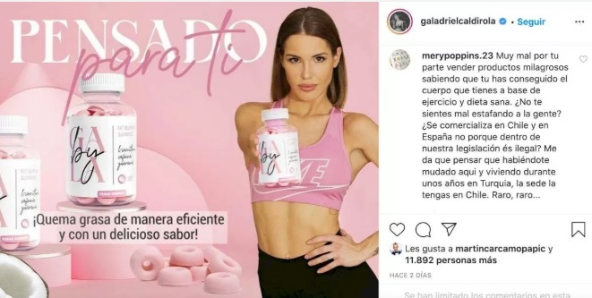 gala y sus gomitas de perder peso