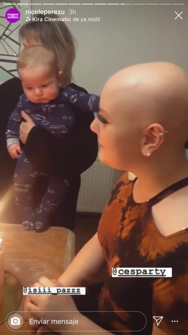nicole perez y el cumpleaños a su hija isidora