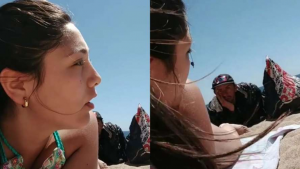 Joven increpó a hombre que la acosaba en la playa y video se volvió viral