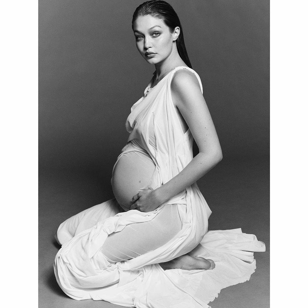 gigi hadid muestra la primera sesión de fotos de su embarazo