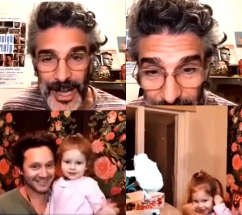 sbaraglia y benjamin vicuña interrumpidos por magnolia