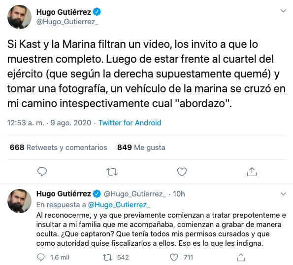 Hugo Gutierrez Twitter