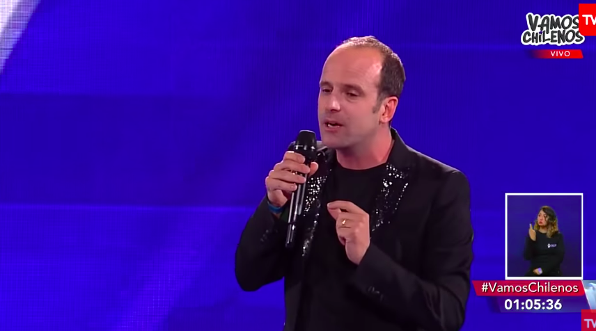Stefan Kramer presentó una rutina especial en “Vamos Chilenos”