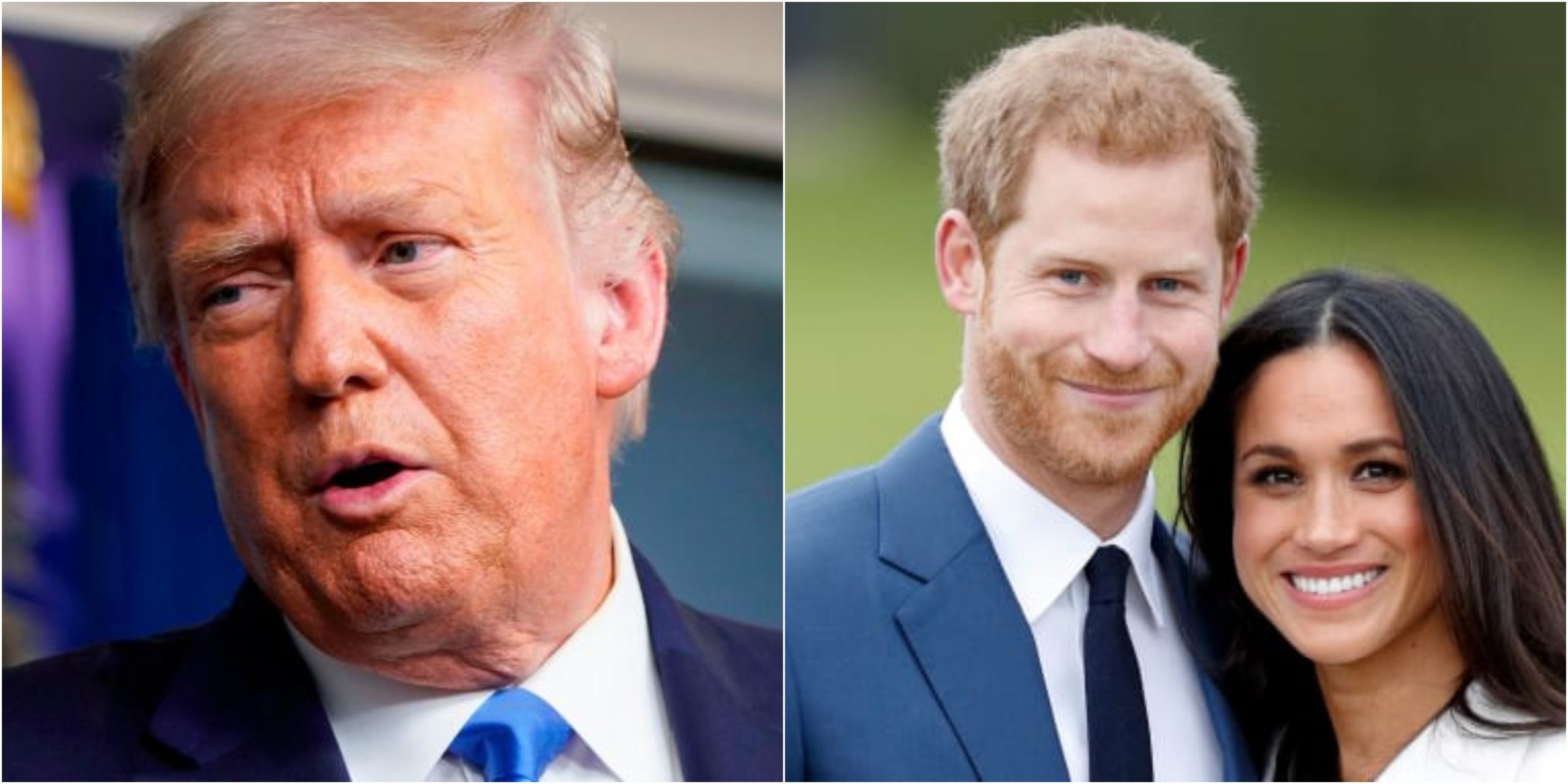 Donald Trump se lanza contra Meghan Markle y le desea "suerte" al príncipe Harry