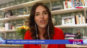 "Acaba de despertar": María Luisa Godoy mostró a su bebé en "Vamos Chilenos"
