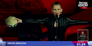 Sigrid Alegría sorprendió a los televidentes con pie de cueca en "Vamos Chilenos"