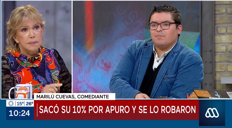 marilú cuevas tuvo covid y le robaron parte de su 10%