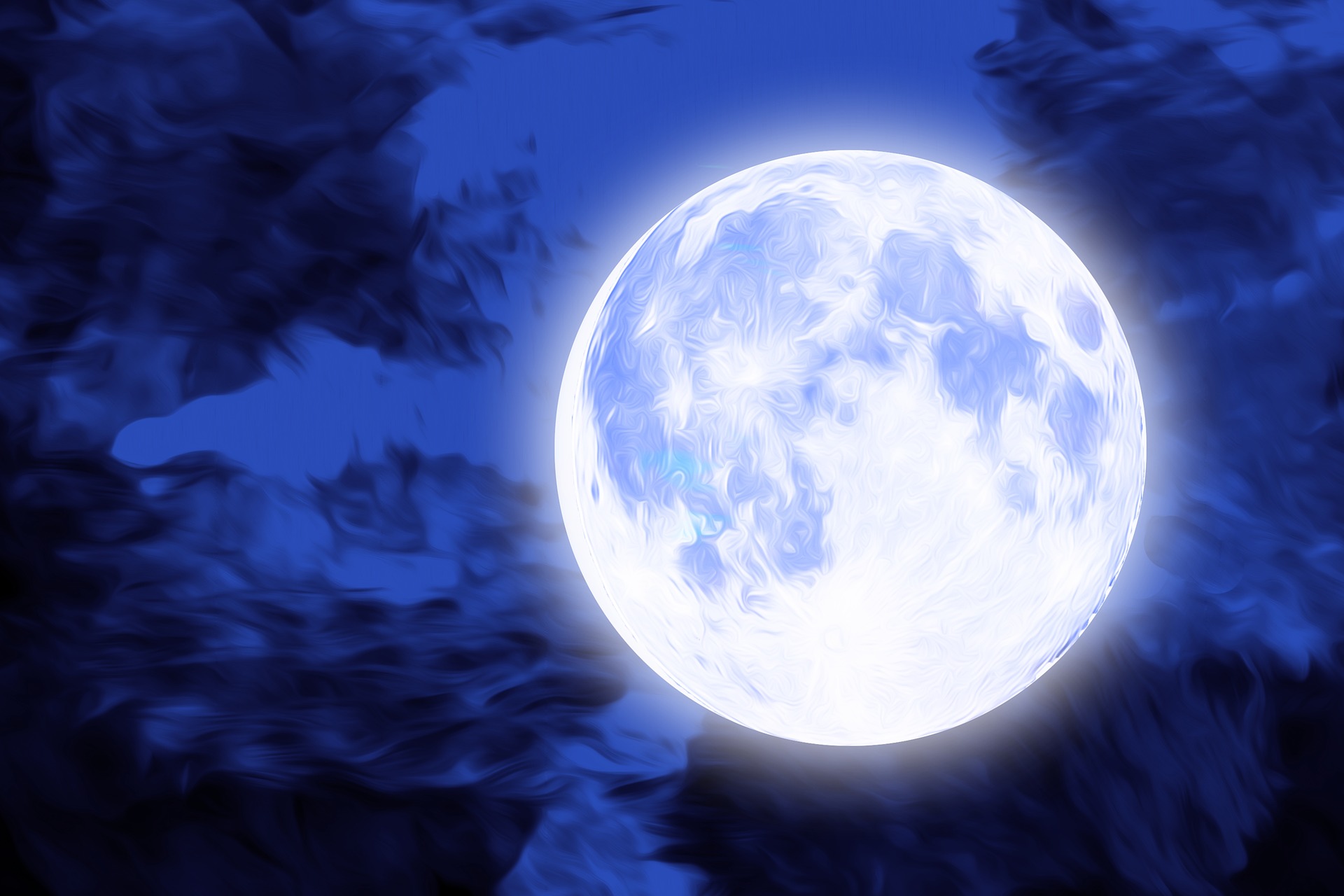 luna azul halloween
