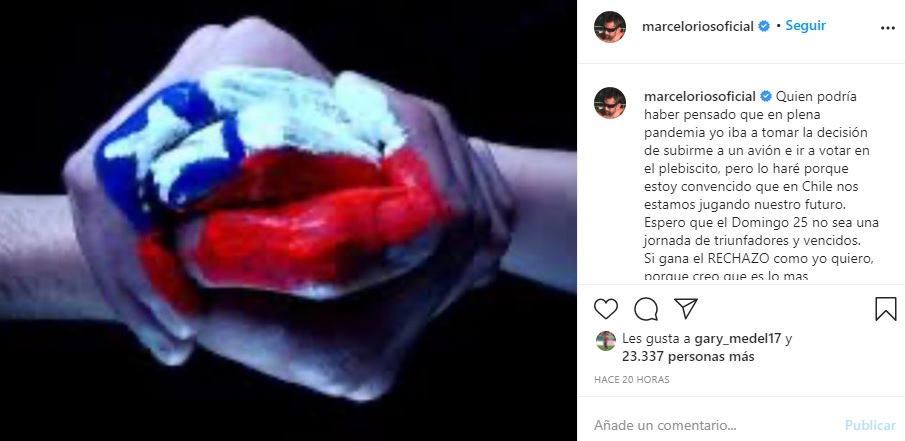 marcelo rios y su votacion 