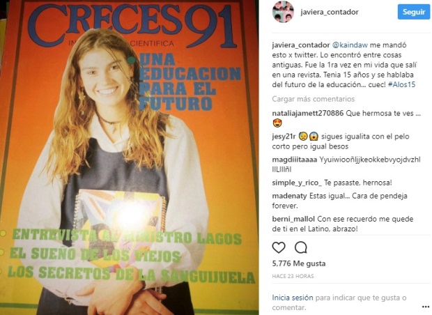 javiera contador como modelo