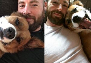 Chris Evans y su perro tuvieron una cita de juegos con una misteriosa mujer