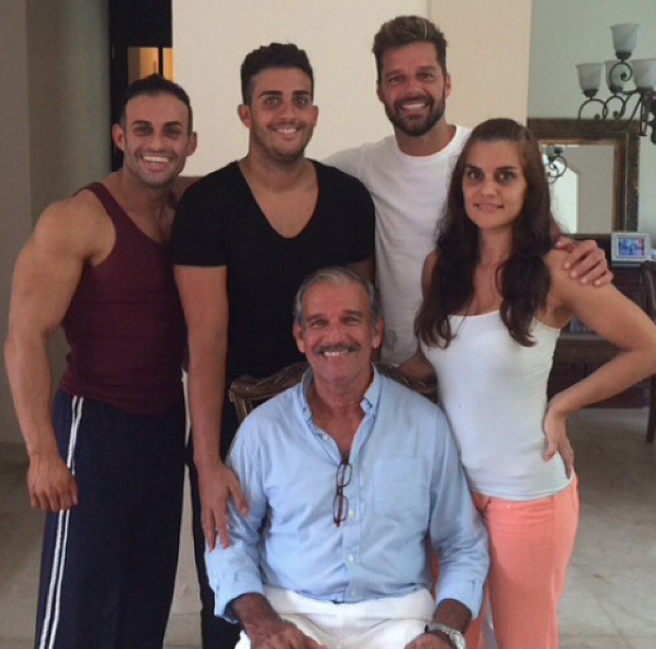 la familia de ricky martin 