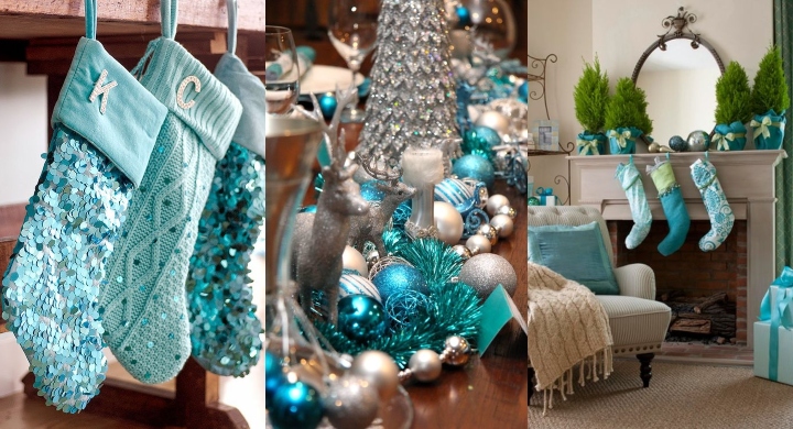Navidad turquesa es la nueva tendencia en decoración.