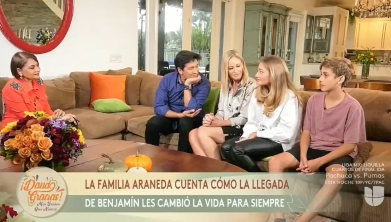 la familia cuenta en entrevista cómo conocieron a Benjamín 
