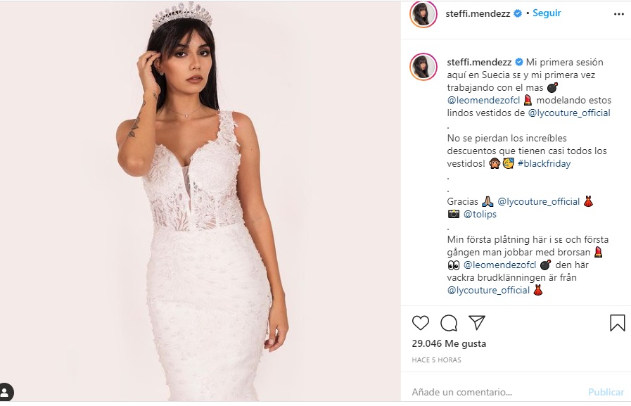 La joven debutó como modelo de alta costura