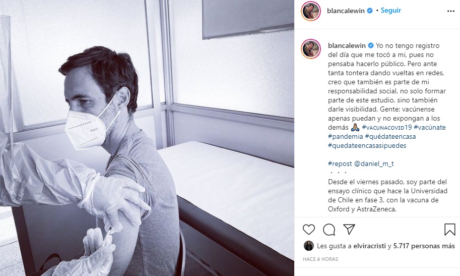 el periodista y su esposa se sometió al ensayo clínico de la vacuna de oxford 