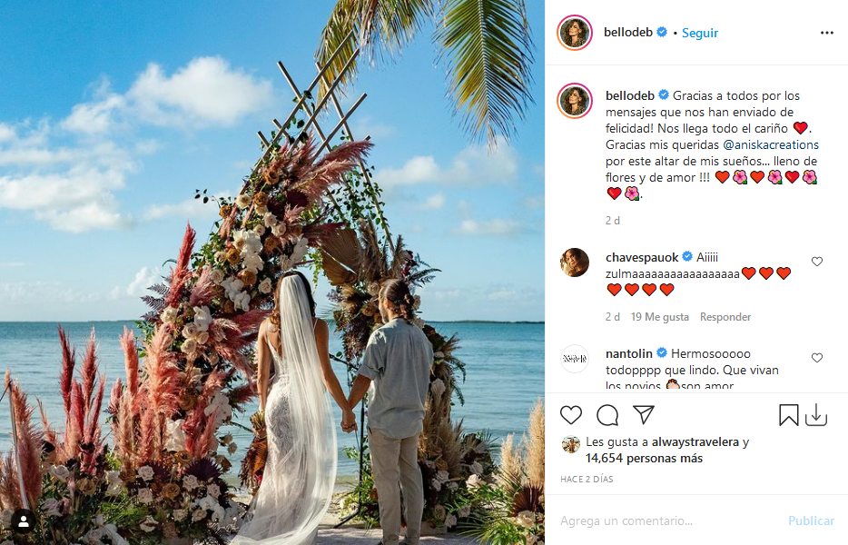 Diego Torres y Débora Bello matrimonio