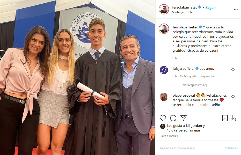 graduacion hijo Fernando Solabarrieta e Ivette Vergara