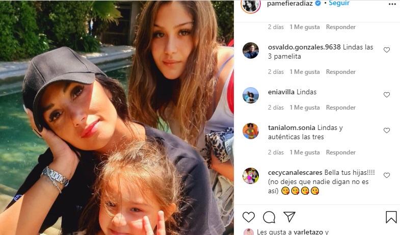 Pamela Díaz fue cuestionada por usuarios sobre por qué no aparece su hijo en las fotos
