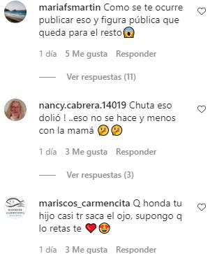 la animadora fue cuestionada por seguidores tras video de broma de su hijo 