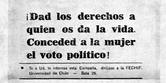 Folleto Sufragio Femenino