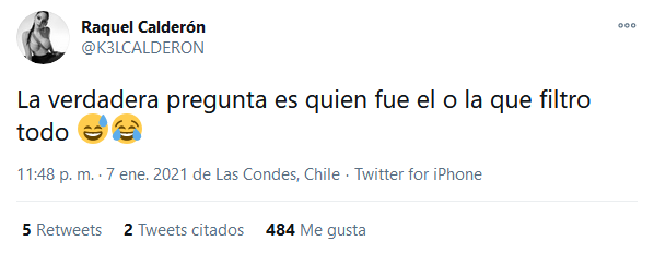 twitter raquel calderon sobre cachagua
