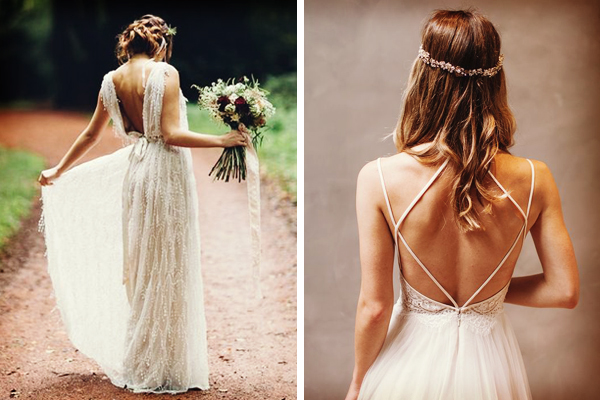 vestidos de novia sin espalda