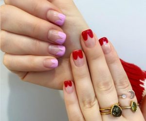 ¡Alerta de tendencia! La manicure francesa se renueva con corazones