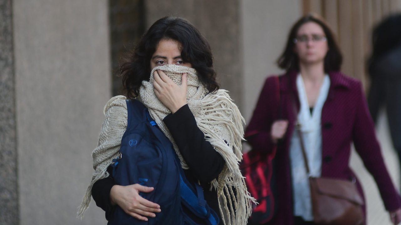 Mañana helada en Santiago