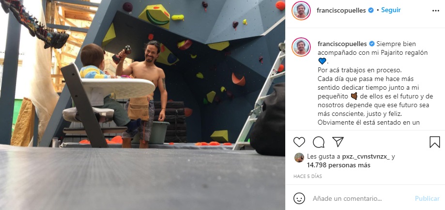 el actor y su hijo Silvestre